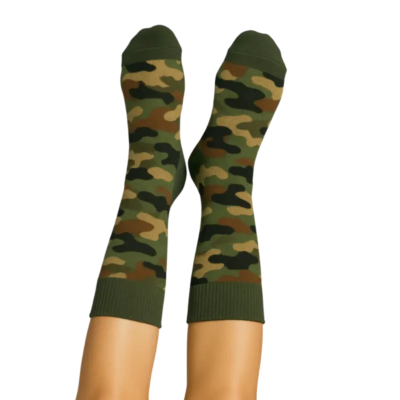 Custom Camo Socks - premium knitted socks with your logo and design
