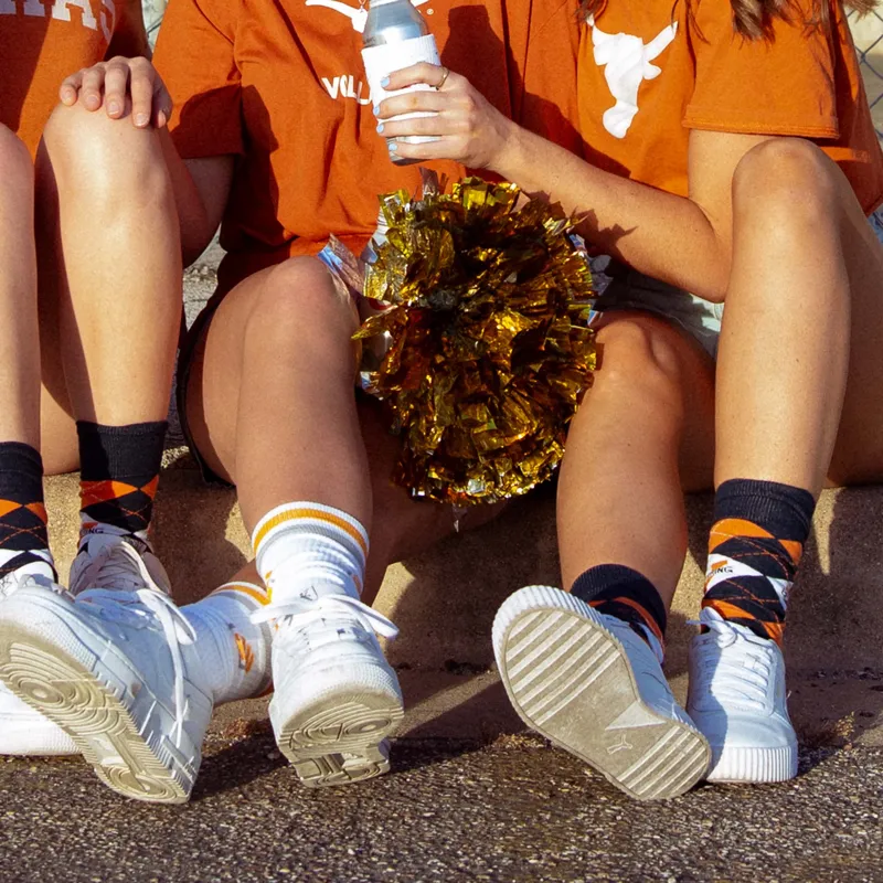 Custom Cheerleading Socks - premium knitted socks with your logo and design