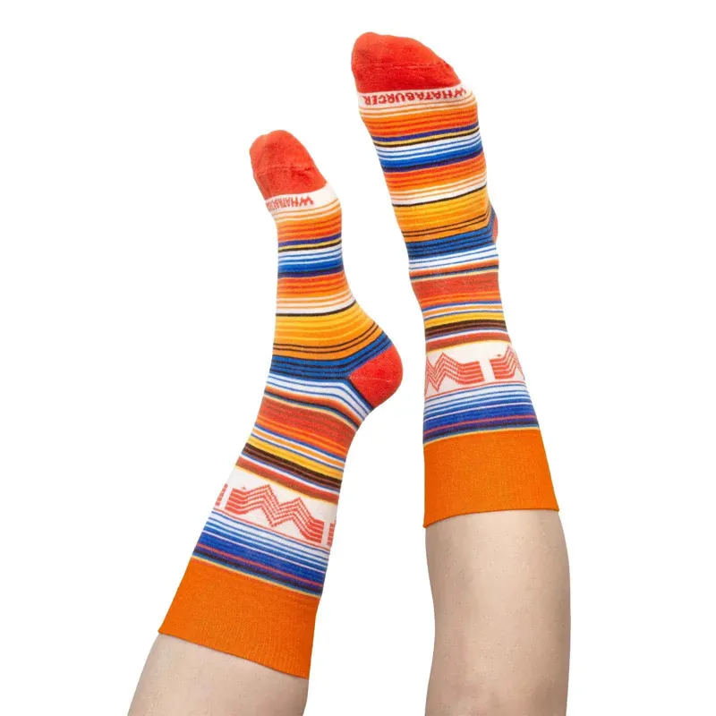 Custom Logo Socks lifestyle photo showing custom branded socks being worn