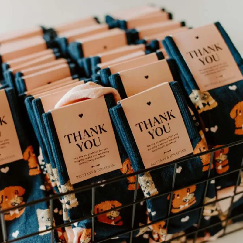 Custom Wedding Socks - premium knitted socks with your logo and design