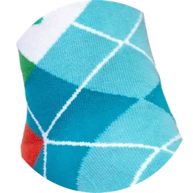 Ribbed leg for flexibility