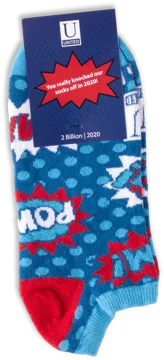 Sock with optional header card