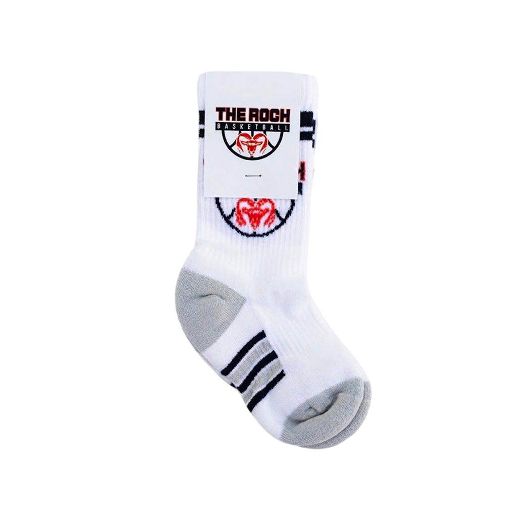 Custom Youth Athletic Socks with header card packaging