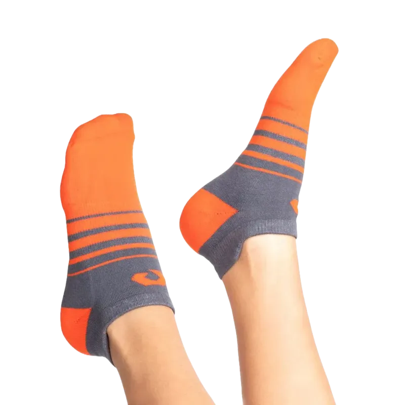 Custom Athletic Ankle Socks lifestyle photo showing custom branded socks being worn